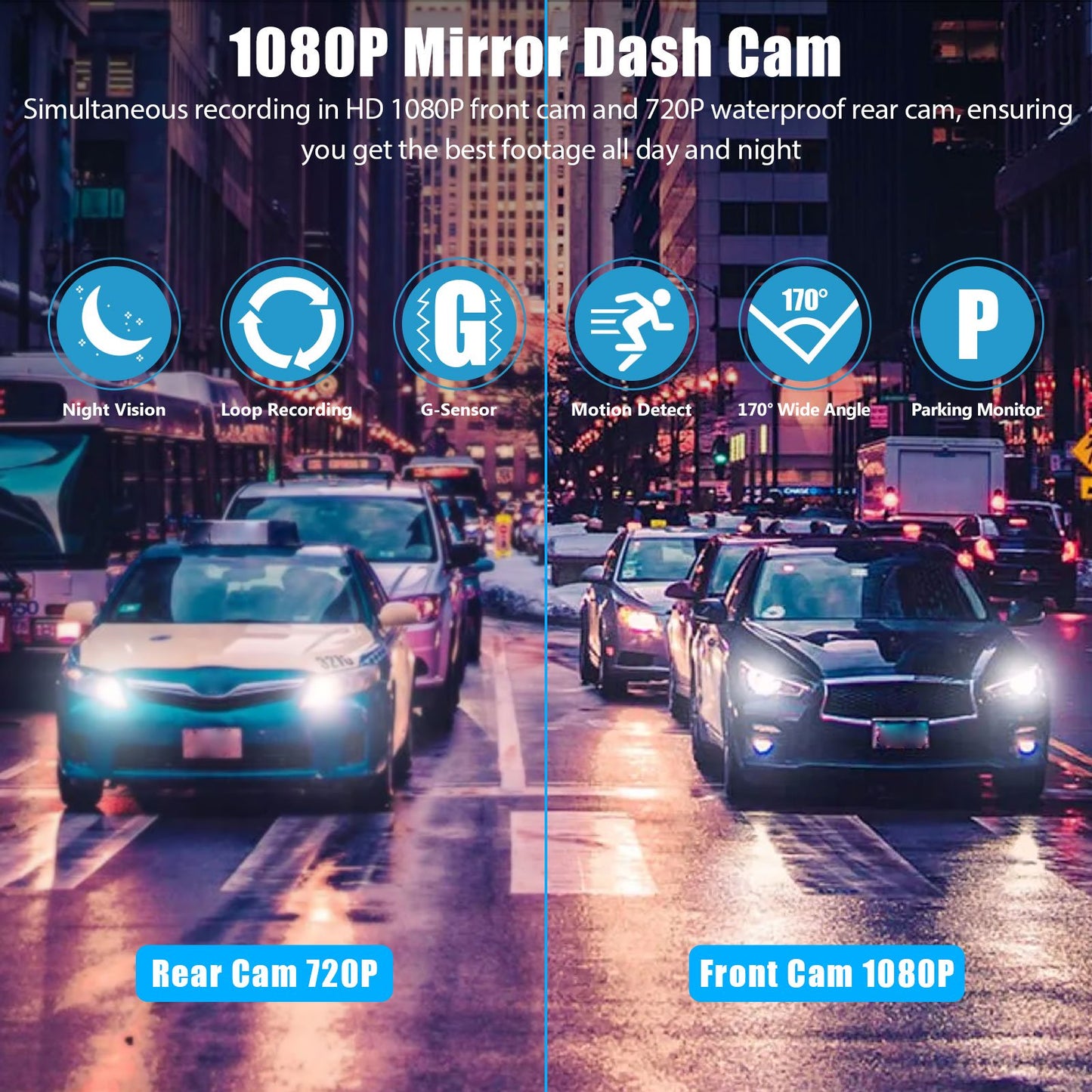 7inch Touch Car Dash Cam