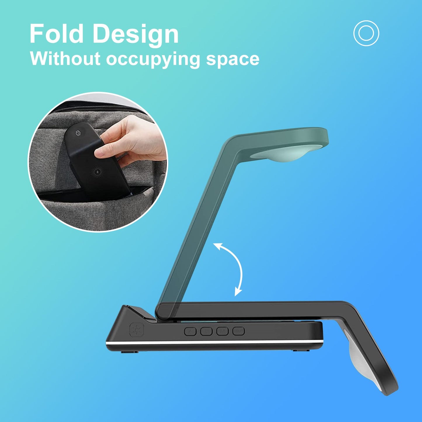 5 IN 1 Qi Wireless Charger Charging Dock Stand