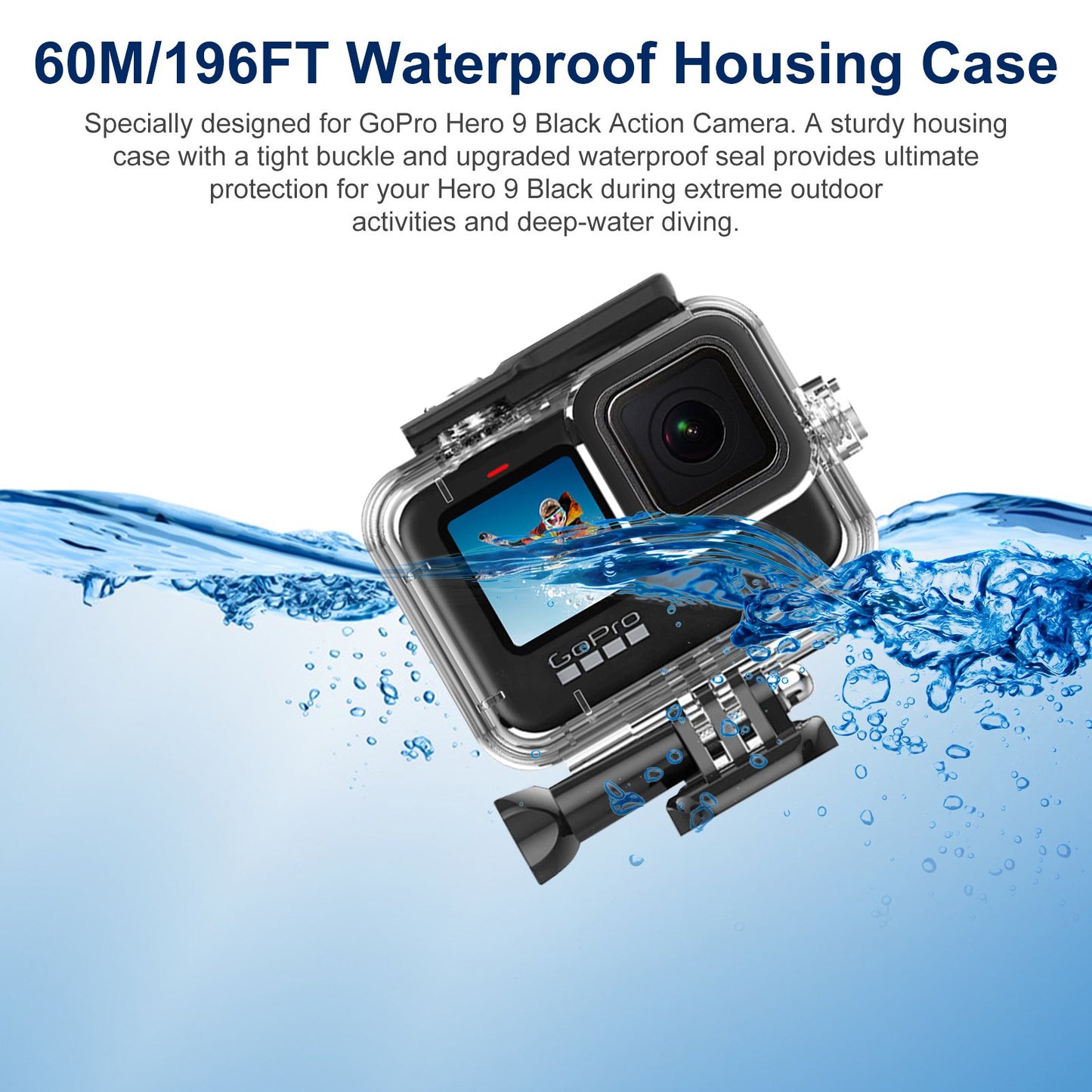 26pcs Accessories Kit for GoPro Hero 9 Protective Underwater Case