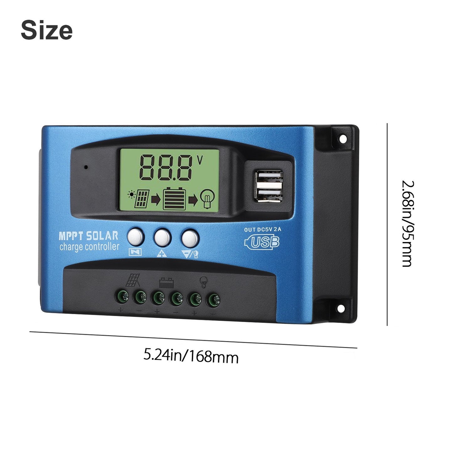 MPPT Solar Panel Regulator Charge Controller 100A