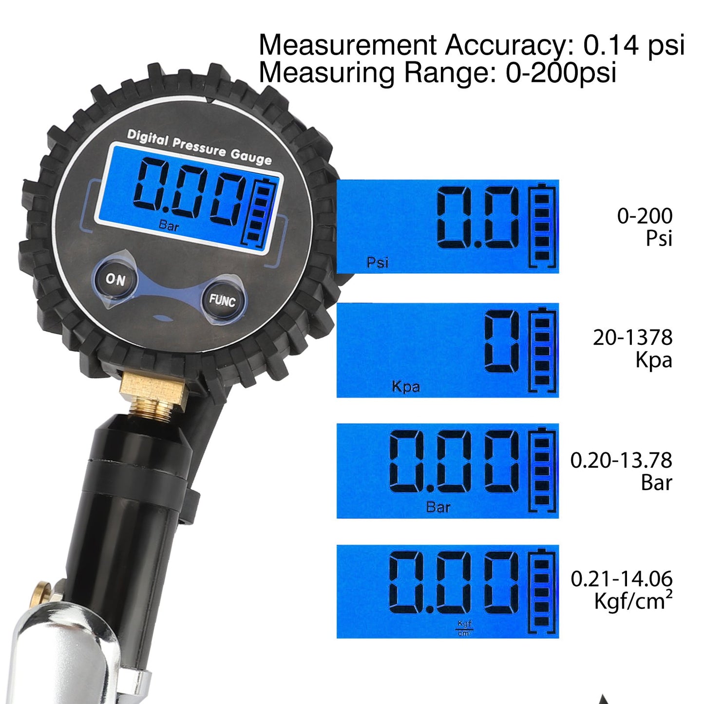 Digital Tire Inflation Meter