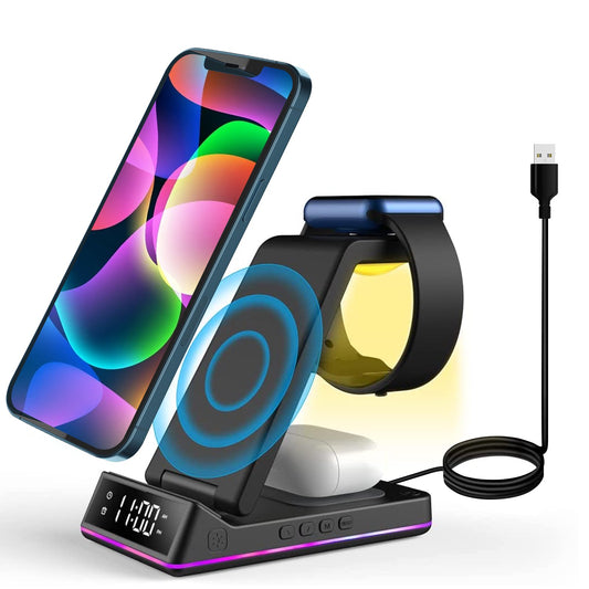 5 IN 1 Qi Wireless Charger Charging Dock Stand