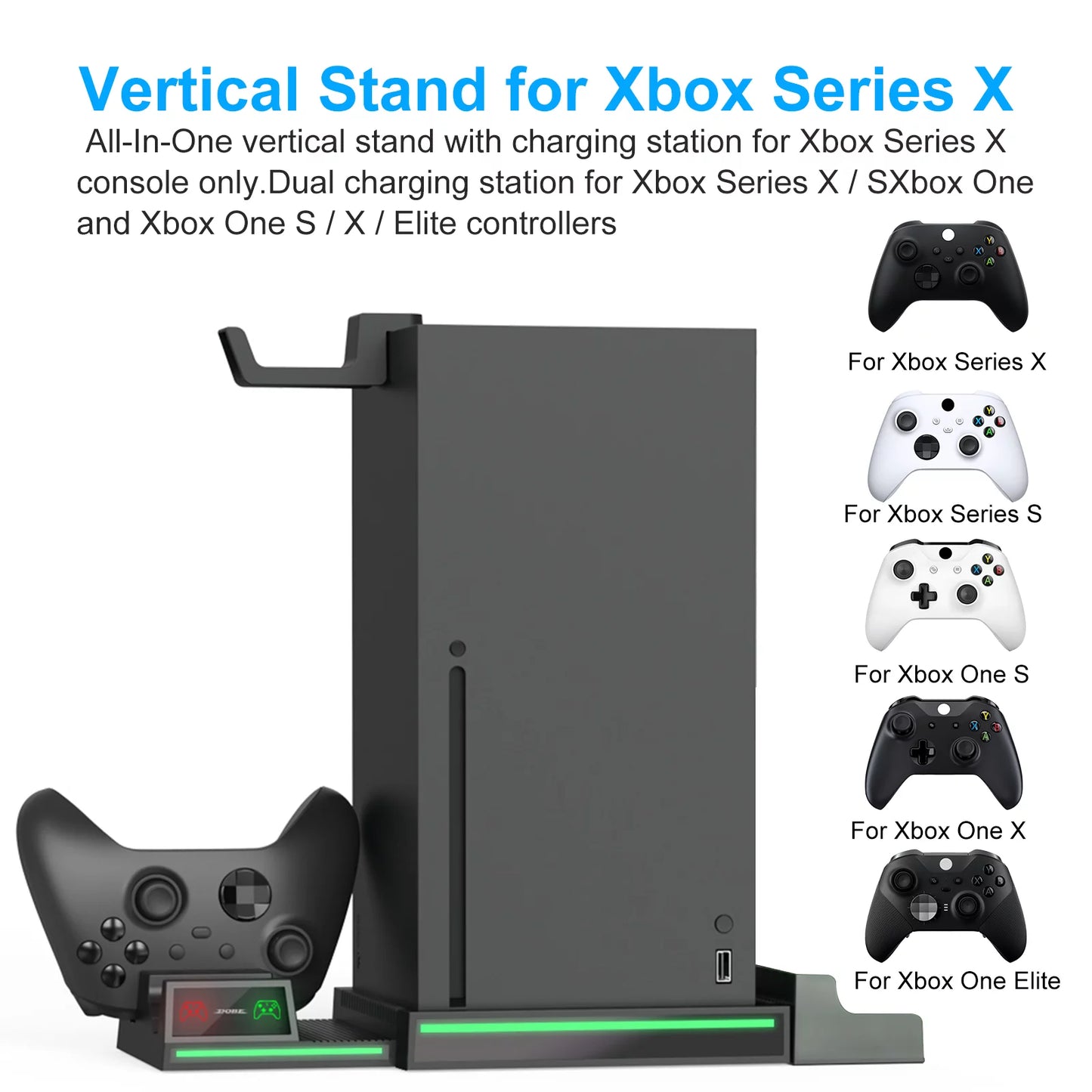 Dual Controller Charging Dock Station with for Xbox Series X|S