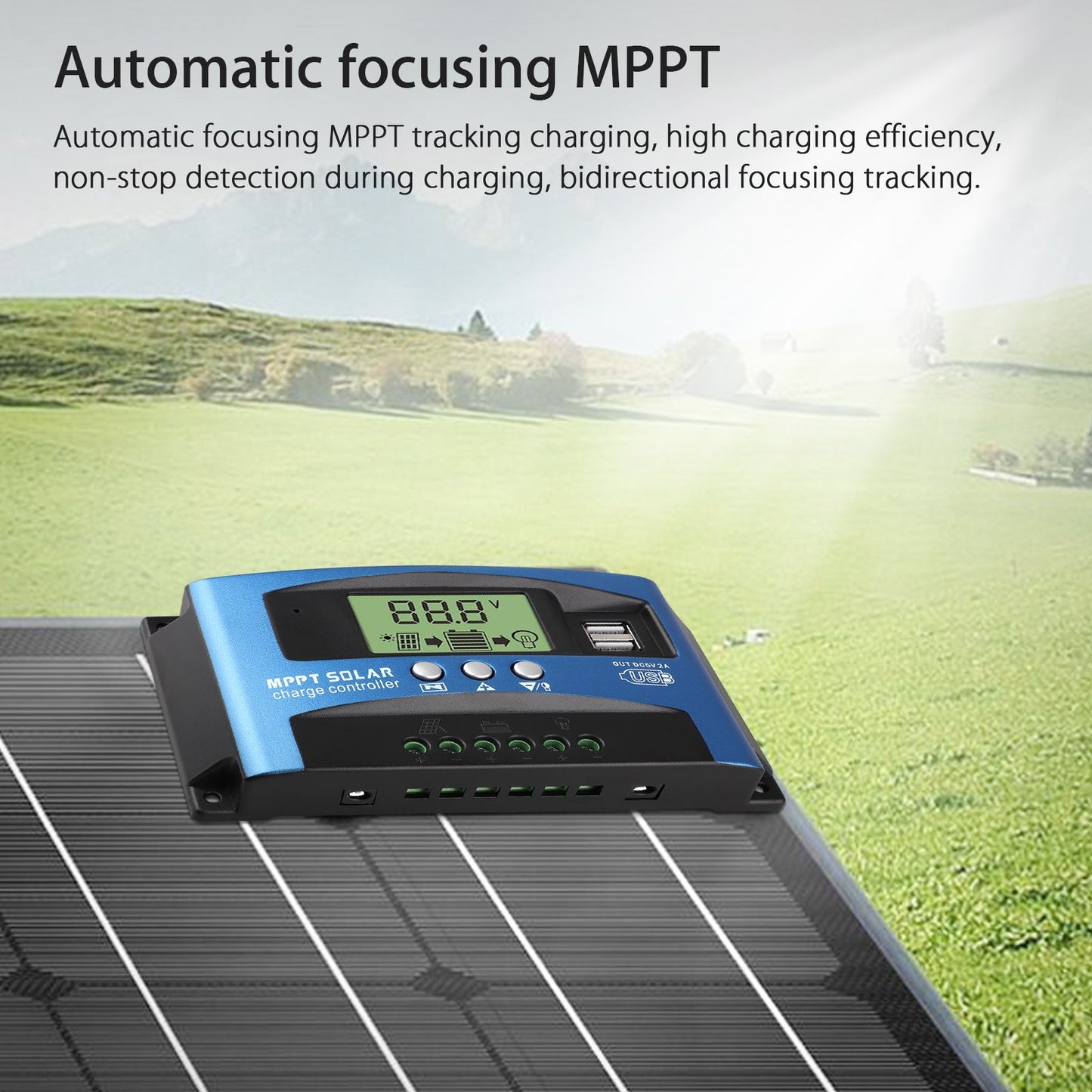 MPPT Solar Panel Regulator Charge Controller 100A